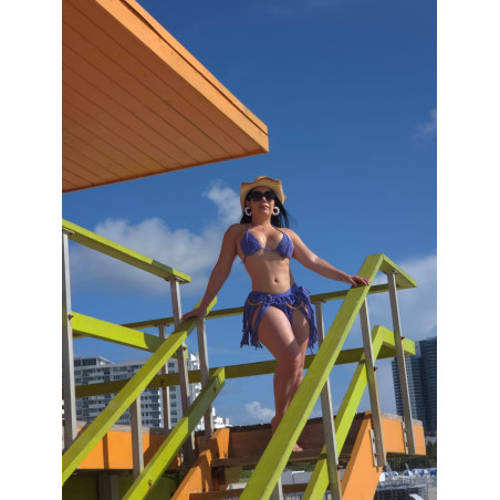 Top Ostra: Bikini Artesanal con Cadenas y Estilo Único
