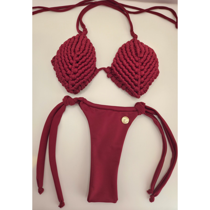 Top Ostra: Bikini Artesanal con Cadenas y Estilo Único