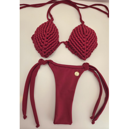 Top Ostra: Bikini Artesanal con Cadenas y Estilo Único