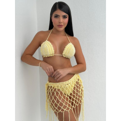 Top Tay Day Trenzado a Mano con Tela Satinada | Diseño Artesanal y Elegante